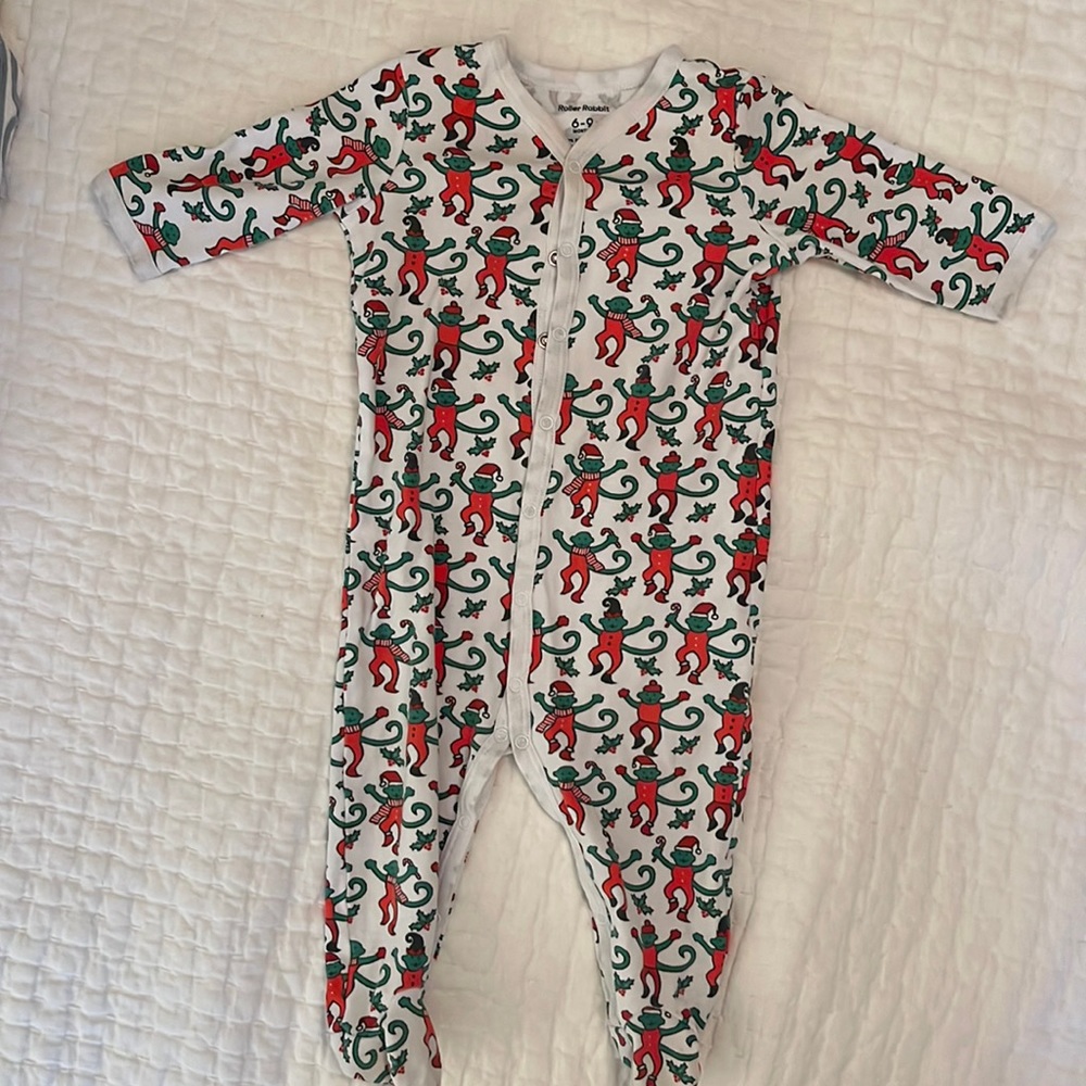 EUC Roller Rabbit Christmas pajamas